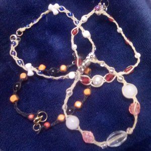 Hand Crafted Friendship Bracelets 4 pk
